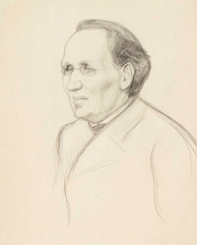 Portrétní studie profesora Strömborga, poprsí od Albert Edelfelt