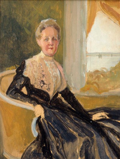 Portrét hraběnky Elisabeth Wachtmaisterové, kompoziční skica od Albert Edelfelt
