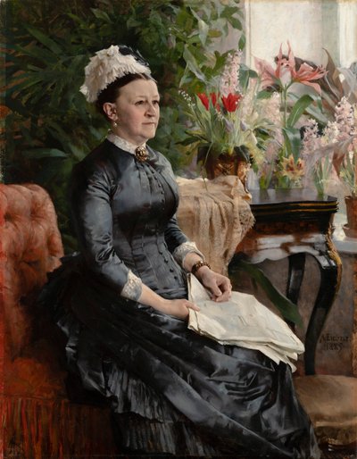 Portrét paní Anny Sinebrychoffové od Albert Edelfelt