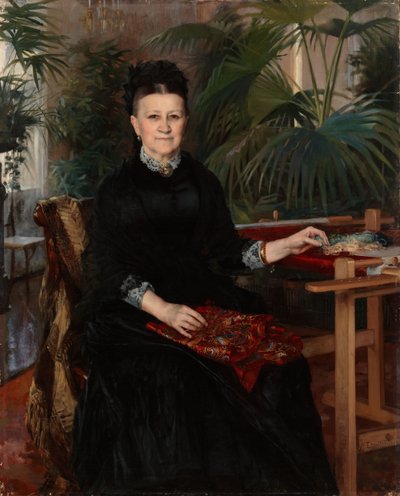 Portrét paní Anny Sinebrychoffové od Albert Edelfelt