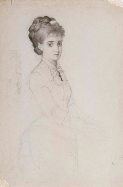 Portrét stojící ženy od Albert Edelfelt