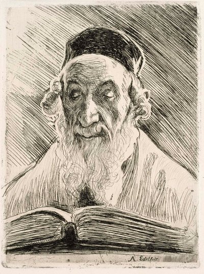 Rabínovo čtení od Albert Edelfelt