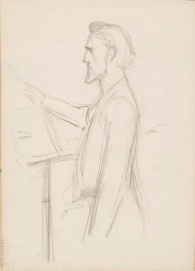 Robert Kajanus, skica k portrétu od Albert Edelfelt