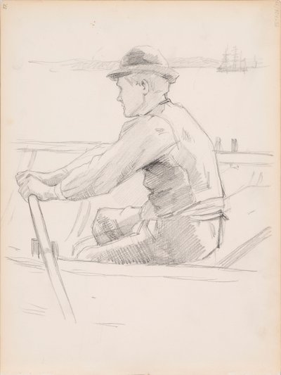 Náčrt znázorňující přenášení dětské rakve (Dětský pohřeb) od Albert Edelfelt