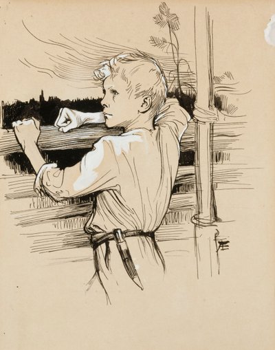Chlapec-voják od Albert Edelfelt