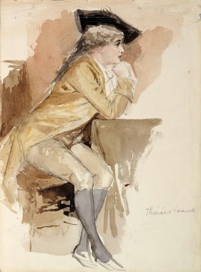 Thérèse Lainville v kostýmu z 18. století od Albert Edelfelt