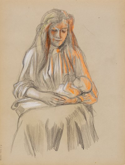 Matka a dítě od Albert Edelfelt