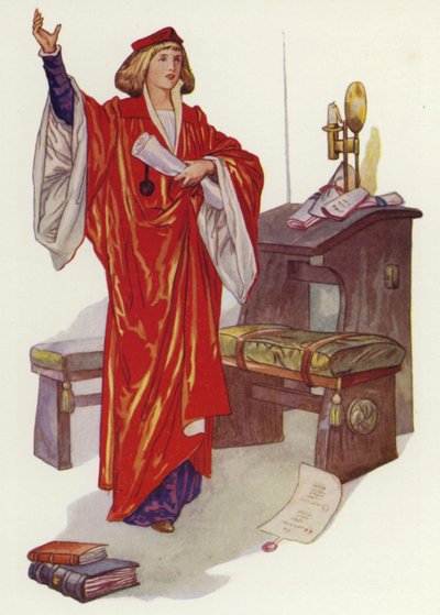 Shakespeare: Kupec benátský (barevné lito) od Albert Edward Jackson