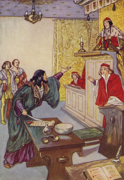 Shakespeare: Kupec benátský (barevné lito) od Albert Edward Jackson