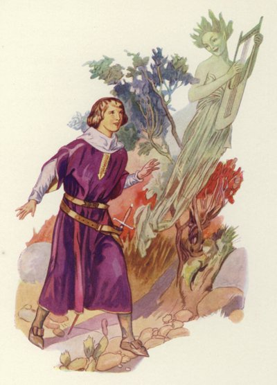 Shakespeare: Bouře (barevné lito) od Albert Edward Jackson
