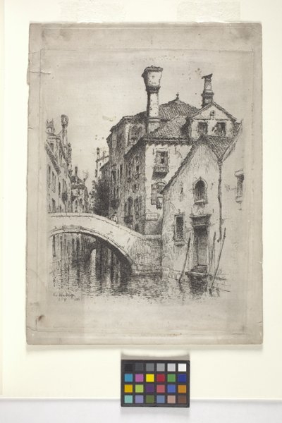 Rio Della Senza, Benátky (lept) od Albert Fitch Bellows