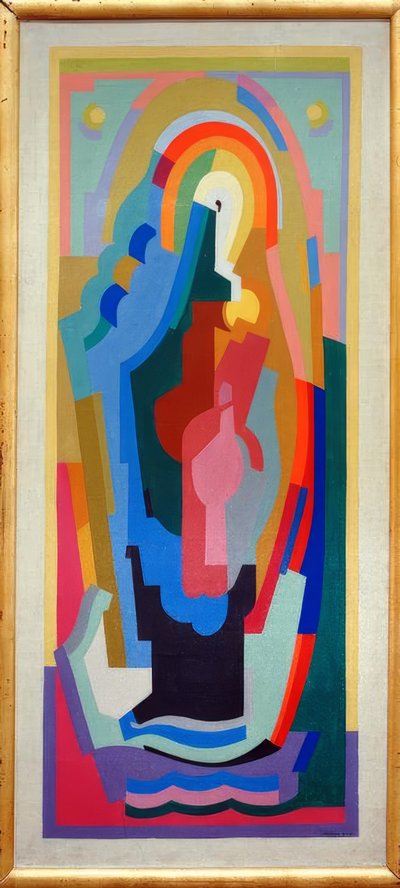 Svatý Virigin ve svatozáři od Albert Gleizes