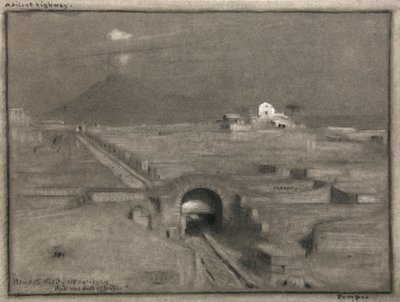 Tichá dálnice, Pompeje, asi 1904 (akvarel) od Albert Goodwin