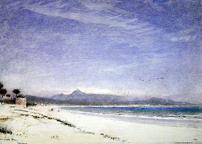 Zátoka Alcudia, Mallorca od Albert Goodwin
