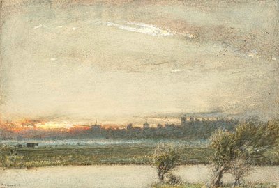 Hrad Arundel, Sussex (akvarel) od Albert Goodwin