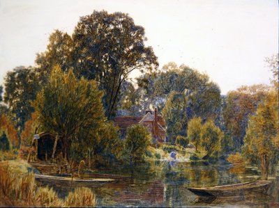 Osiky na podzim od Albert Goodwin
