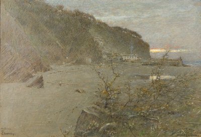 Podzim v Clovelly od Albert Goodwin