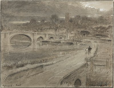 Aylesford, Kent (akvarel) od Albert Goodwin