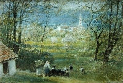 Bavino – jezero Maggiore od Albert Goodwin