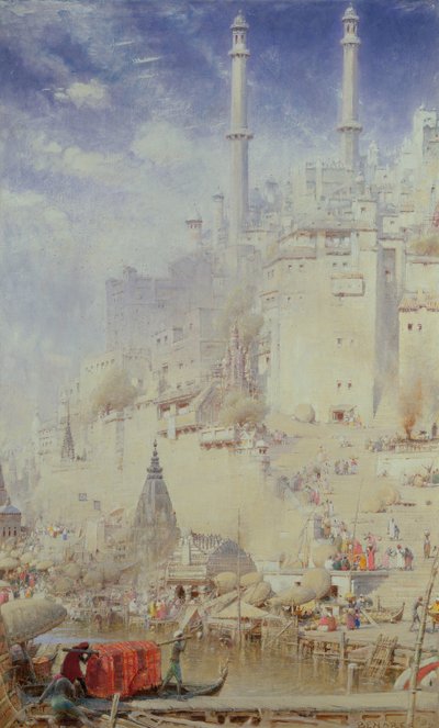 Benares (také známý jako Varanasi) od Albert Goodwin