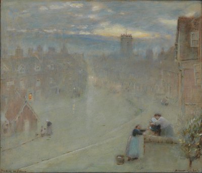 Bewdley na Severnu od Albert Goodwin