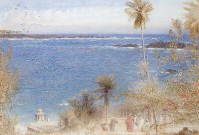 Ceylons Isle, 1905 (wc na papíře) od Albert Goodwin