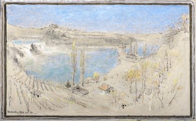 Rýnské vodopády od Albert Goodwin