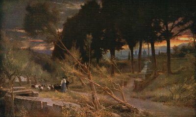Florencie: Večer, 1896, c1930. od Albert Goodwin