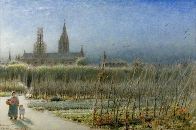 Francouzské fazole z Caudebec, Normandie od Albert Goodwin