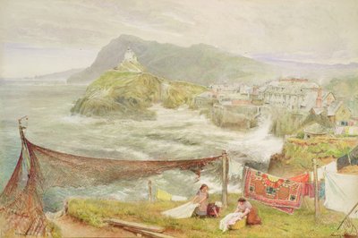 Ilfracombe, Devon, Pohled K Hillsborough od Albert Goodwin