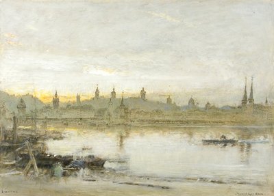Lucerna (olej, pero a inkoust na papíře) od Albert Goodwin