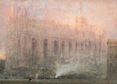 Milánská katedrála od Albert Goodwin