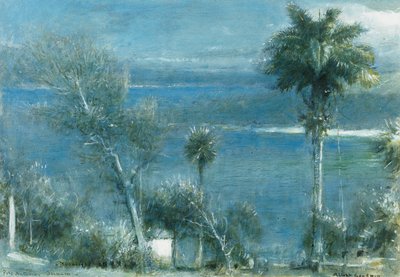 Moonlight v Port Antonio, Jamajka, od Albert Goodwin
