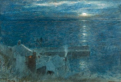 Východ měsíce Clovelly od Albert Goodwin