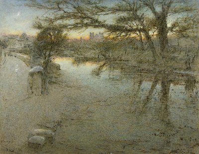 Riverside, Ripon od Albert Goodwin
