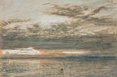 Západ slunce nad mořem od Albert Goodwin