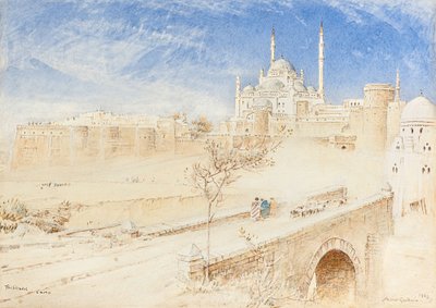 Citadela, Káhira od Albert Goodwin