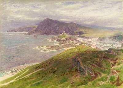 Pobřeží v Ilfracombe, Severní Devon (tužka a akvarel) od Albert Goodwin