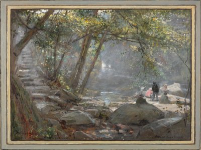 Pohádkový Glen. Betwys-Y-Coed (akvarel) od Albert Goodwin