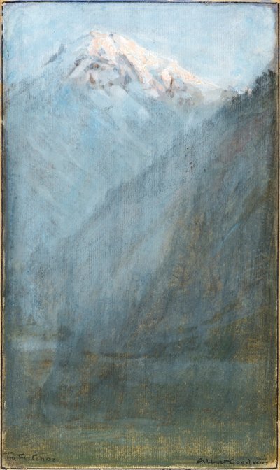 Fletschhorn (akvarel) od Albert Goodwin