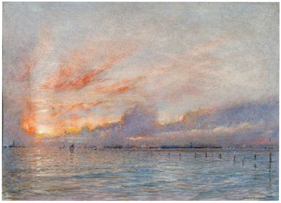 "Laguny, Benátky", 1910 od Albert Goodwin