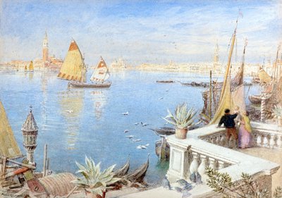 Benátky 1892 (akvarel) od Albert Goodwin