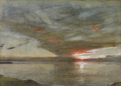 Woolacombe Bay, Severní Devon od Albert Goodwin