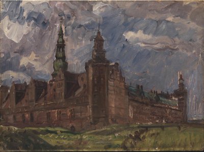 Kronborg při pohledu z jihovýchodu od Albert Gottschalk