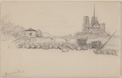 Notre Dame při pohledu z východu od Albert Gottschalk