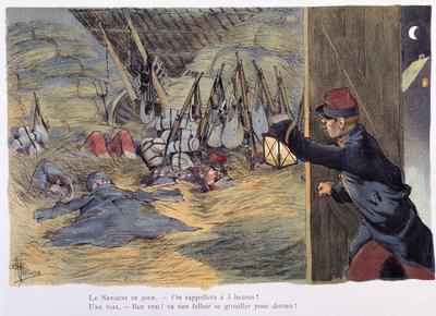 Dan la straille – v „“Album militaire”” od Alberta Guillauma (1873-1942), cca 1900 od Albert Guillaume