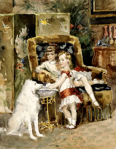 Ruský velkovévoda Michael Alexandrovič 1878-1918 a velkovévodkyně...1875-1960. od Albert Gustaf Aristides Edelfelt