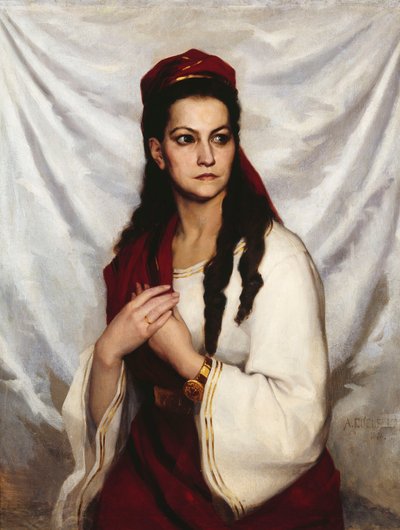 Portrét herečky Hedvig Charlotta Raa-Winterhjelm 1838-1907, 1876. od Albert Gustaf Aristides Edelfelt