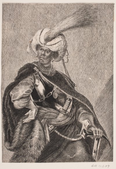 Černý Afričan v brnění od Albert Haelwegh