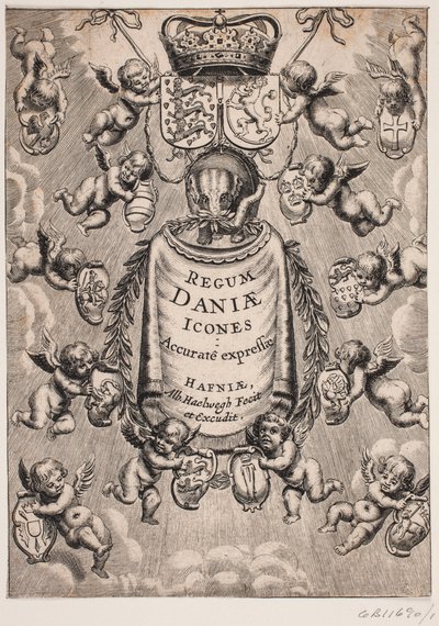 Titelblad k "Ikony králů Dánska", 1646 od Albert Haelwegh
